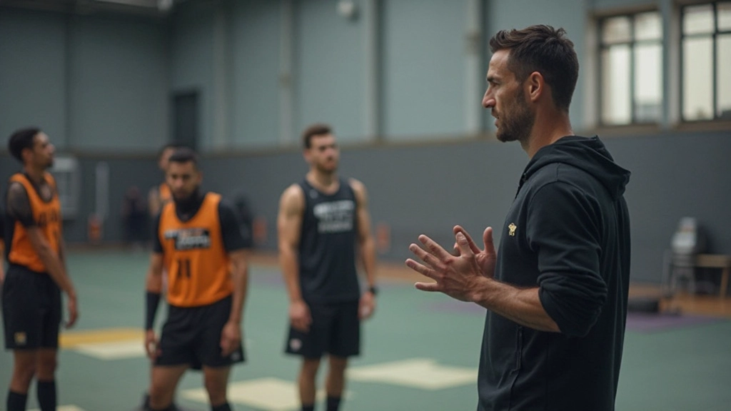Professional athlete performing conditioning exercises in training facility